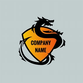 Badge Logo Fortnite Twine Dragon logo design