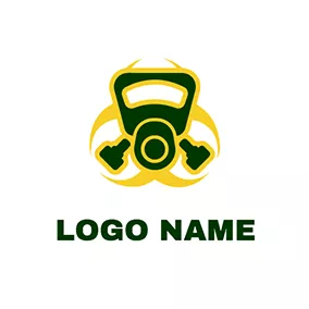 毒logo Gas Mask Logo logo design