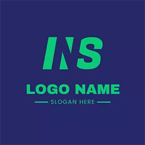 N Logo Geometry Simple Letter N S logo design