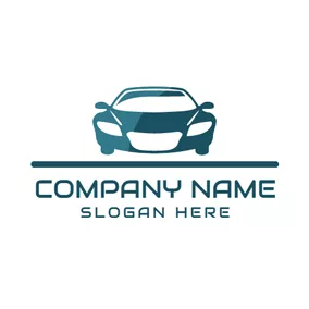Driving Logo Green Auto and Car Wash logo design