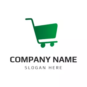 Buy Logo Green Hand Trolley logo design