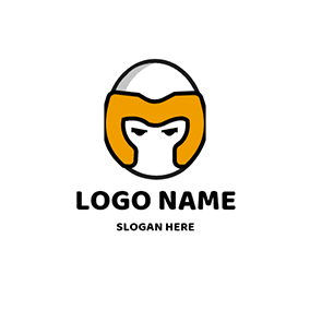 Cartoon Logo Helmet Cartoon Boxer logo design