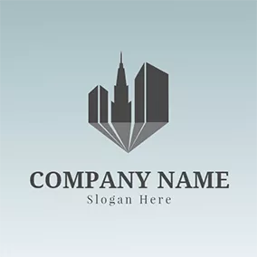 Building Logo High and Black Architecture logo design