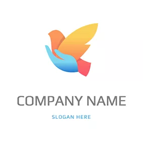 Caring Logo Hope Bird logo design