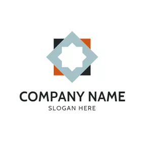 Corporate Logo Innovative Floor Tile Icon logo design