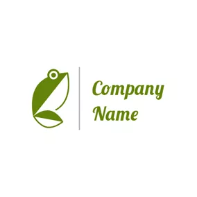 青蛙 Logo Innovative Green Frog logo design