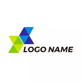 代码logo Innovative Shape and Code logo design