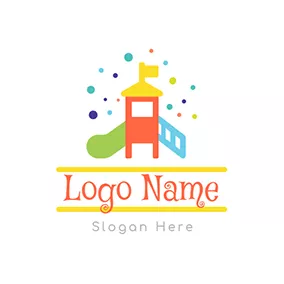 播放 Logo Kids Playground logo design