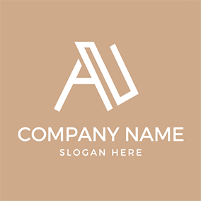 モノグラムロゴ Letter A N Monogram logo design
