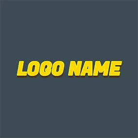 Facebook主页 Logo Light Yellow Cool Text logo design
