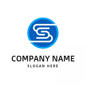 S Logo Line Roundness Letter S S logo design