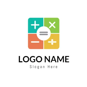 Account Logo Lovely Colored Calculator logo design