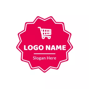 市场 Logo Lovely Shopping Cart logo design