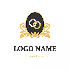 镜子 Logo Mirror and Engagement Rings logo design