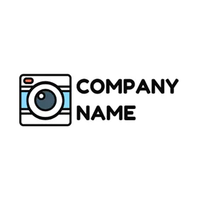Photography Logo Multicolor Square Instant Camera logo design