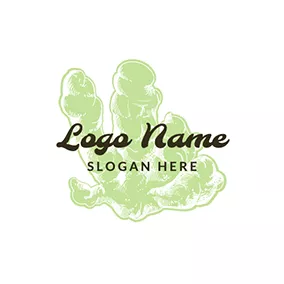 薑logo Natural Herb Ginger logo design