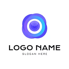 縮放logo Overlay Circle and Zoom logo design
