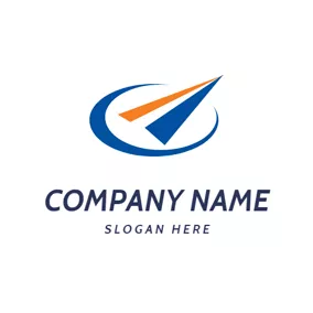 Flight Logo Paper Plane and Airline logo design