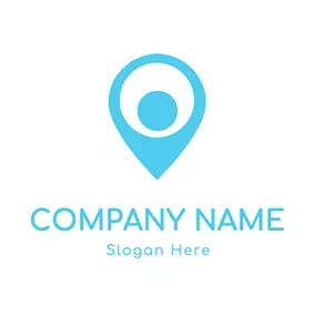 Place Logo Point Simple Water logo design