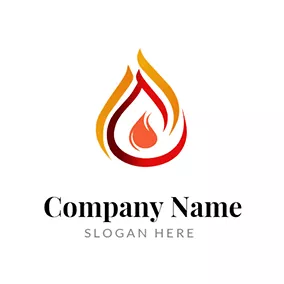 Burning Logo Raging Fire logo design
