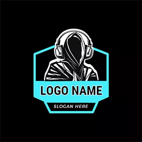 工作室Logo Rapper Hooded Man logo design