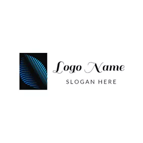 Logotipo De Hoja Rectangle and Beautiful Nature Leaf logo design