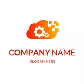 Software & App Logo Saas Cloud Gear Gradient logo design