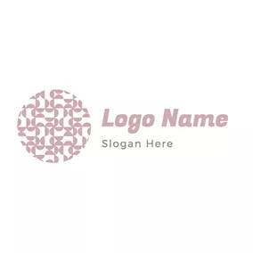 Fabric Logo Semicircle Square and Creative Fabric logo design