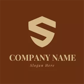 S Logo Shield and Letter S logo design