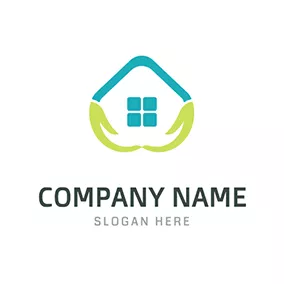 Realtor Logo Simple and Creative Home Care logo design
