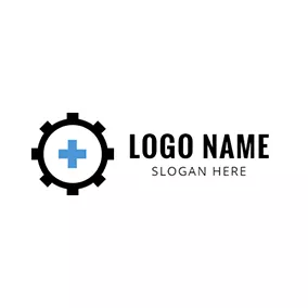 Industrial Logo Simple Bolt Head logo design