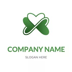 Irish Logo Simple Cartoon Shamrock logo design