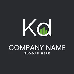 K Logo Simple Construction and Letter K D logo design