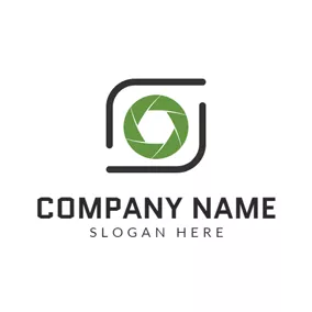 攝影Logo Simple Lens and Photography logo design