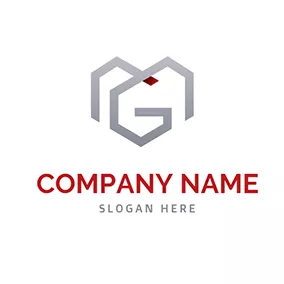 G Logo Simple Line Letter G M logo design