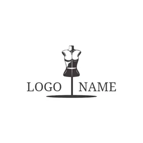 Clothes Logo Simple Mannequin Model logo design