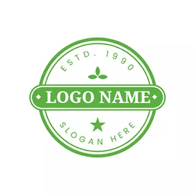 Clover Logo Simple Prasinous Stamp logo design