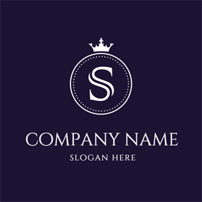 Simple Ring and Letter S logo design