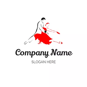Couple Logo Simple Salsa Logo logo design