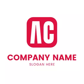 Ac Logo Simple Square and Letter A C logo design