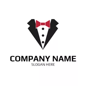 老闆 Logo Simple Western Style Suit logo design