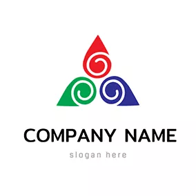 和諧 Logo Spiral Torch Harmony Logo logo design