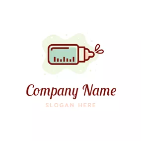 Scale Logo Splash and Feeding Bottle logo design