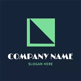對稱logos Spotlight Square Triangle logo design