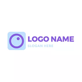 方形Logo Square Circle Simple Photobooth logo design