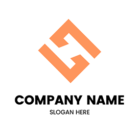 モノグラムロゴ Square Letter L Monogram logo design
