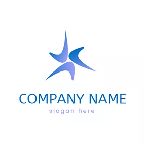 星星Logo Star and Boomerang logo design