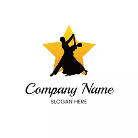 Couple Logo Star Salsa Logo logo design
