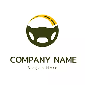 Logotipo De Coche Steering Wheel Traffic Logo logo design