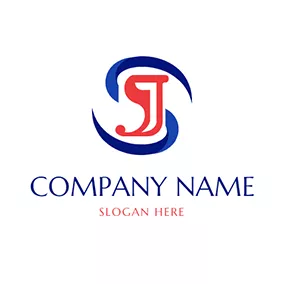 S Logo Stereoscopic Revolve Letter J S logo design